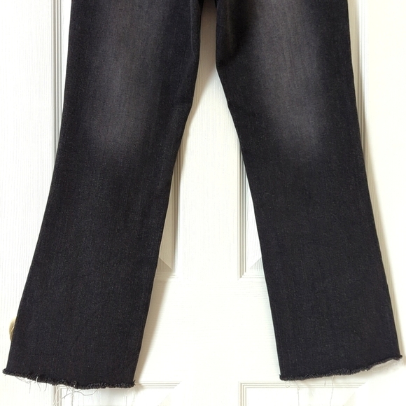 Levi's Y2K 545 Classic Low Rise Slim Fit Ankle Boot Cut Jeans Faded Black 8 - Picture 6 of 15